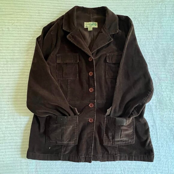 Size XL Havanna Jack's Cafe Retro Brown Corduroy Button Down Jacket - Picture 4 of 10